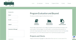 Desktop Screenshot of programevaluationandbeyond.com